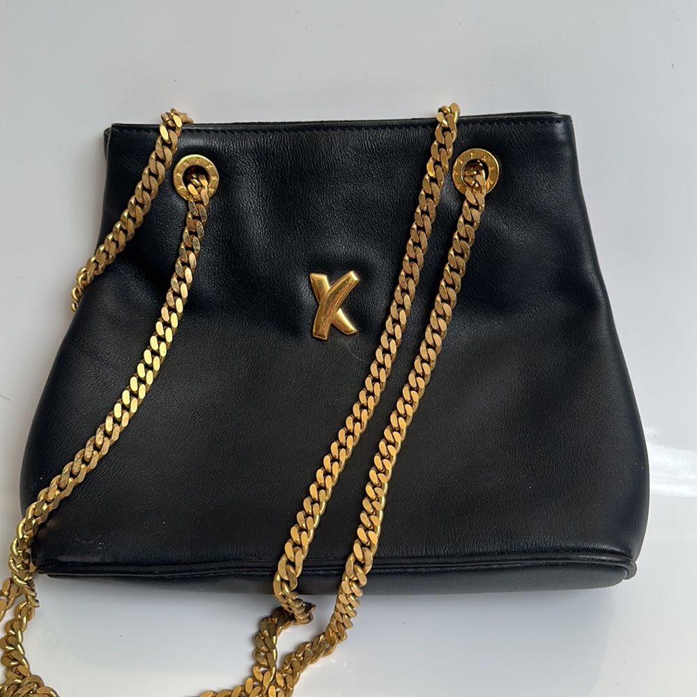 Paloma Picasso Black and Gold Shoulder Bag - Picture 2 of 7